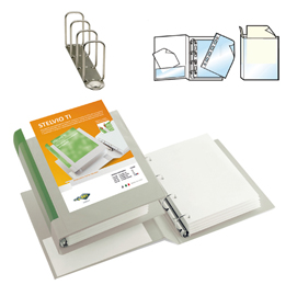 Raccoglitore stelvio ti 65 a4 4q 22x30cm bianco personalizzabile sei rota