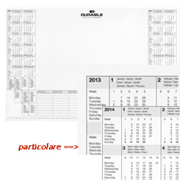 Ricambio 25fg con calendario biannuale 57x41cm durable