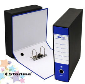 Registratore starbox f.to protocollo dorso 8cm blu starline