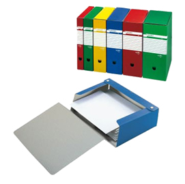 Scatola archivio spazio 80 25x35cm dorso 8cm rosso sei rota