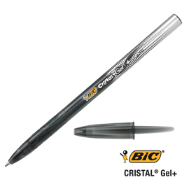 Scatola 20 penne sfera cristal gel bic 0.8mm nero bic