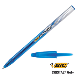 Scatola 20 penne sfera cristal gel bic 0.8mm blu bic