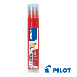 Set 3 refill sfera frixionball 0.7mm rosso pilot