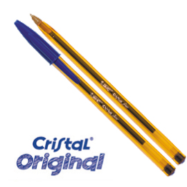 Scatola 50 penna sfera cristal® fine 0,8mm blu bic®