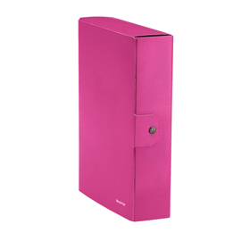 Scatola progetto wow dorso 8cm fucsia metal leitz