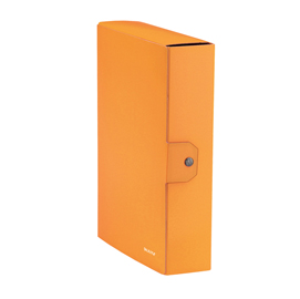 Scatola progetto wow dorso 8cm arancio metal leitz