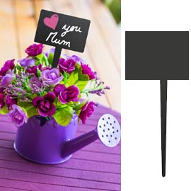 Set 5 silhouette tags 'rettangolo' securit