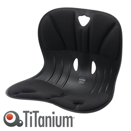 Seduta ergonomica curble wider - nero - titanium