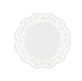 Sottotorta decorativi in carta bianca - diametro 27 cm - pengo - conf. 6 pezzi