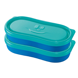 Snack box picnik concept - blu - maped - set 2 pezzi