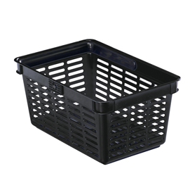 Shopping basket - 40 x 30 x 25 cm - 19 lt - nero - durable