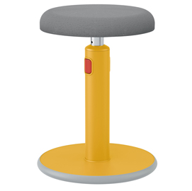 Sgabello sit-stand ergo cosy - giallo - leitz