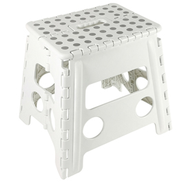 Sgabello alto clic clac - 30 x 22 x 32 cm - bianco - king collection