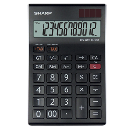 Sharp - calcolatrice da tavolo el-125t - 12 cifre - el-125t