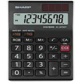 Sharp - calcolatrice da tavolo el-m700t - 8 cifre - elm700twh
