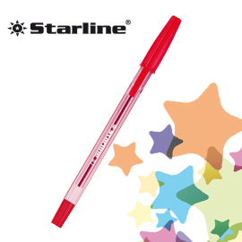 Scatola 50 penna sfera rosso p.fine 0.7mm starline