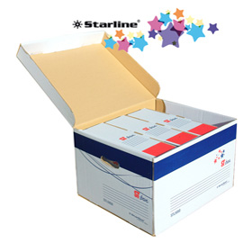 Scatola archivio con coperchio st-box 375x265x430mm starline