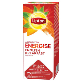 Te' english breakfast - feel good selection -  in filtro - lipton - conf. 25  pezzi