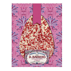 Tavoletta tablovo - gusto cioccolato bianco e fragola - 250 gr - barbero