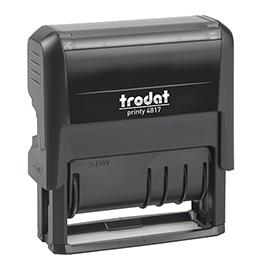 Timbro printy p4 dater eco 4817 datario + polinomio - 3,8 mm - autoinchiostrante - trodat