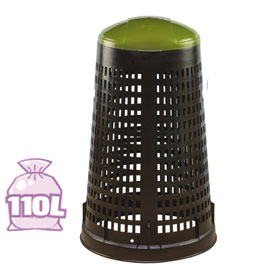 Trespolo portasacco 110lt nero/verde