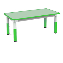 Tavolo telescopico 120x60x46cm h46/58cm verde cwr