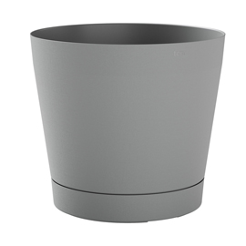 Vaso orione - 26 l - diametro 38 cm - grigio nebbia - teraplast