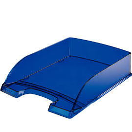 Vaschetta portacorrispondenza standard plus blu trasp. Leitz