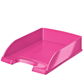 Vaschetta portacorrispondenza plus wow fucsia leitz