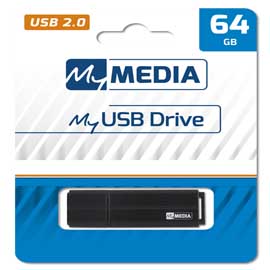 Verbatim - memoria myusb drive - nero - 69263 - 64gb