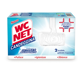 Wc net tavoletta solida candeggina extra white x 2